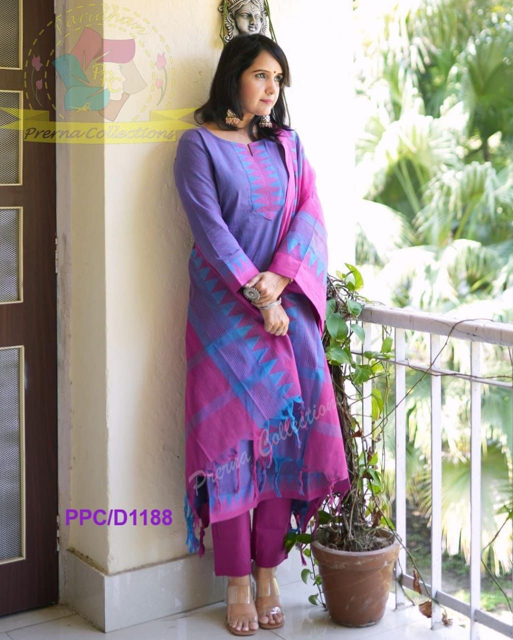 Pure handloom south cotton long straight kurta with pant and khadi sil –  azrakhkurtis